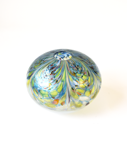 'Seafoam' Glass Sphere Form (M)