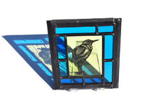 Load image into Gallery viewer, &quot;Suited Sparrow &quot; - Stained Glass Panel
