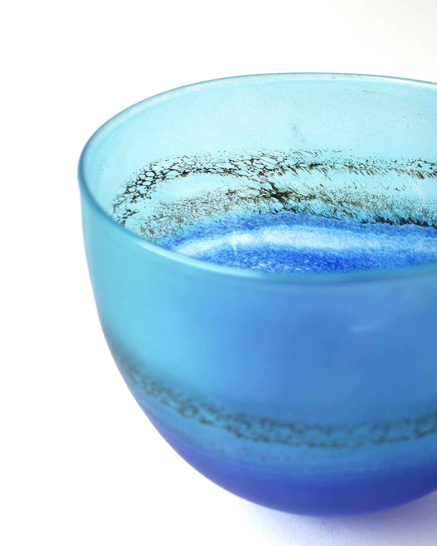 "Coastal" Blown Glass Bowl (M)