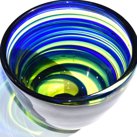 Blue Horizon Glass Bowl - Corley Studio Shop