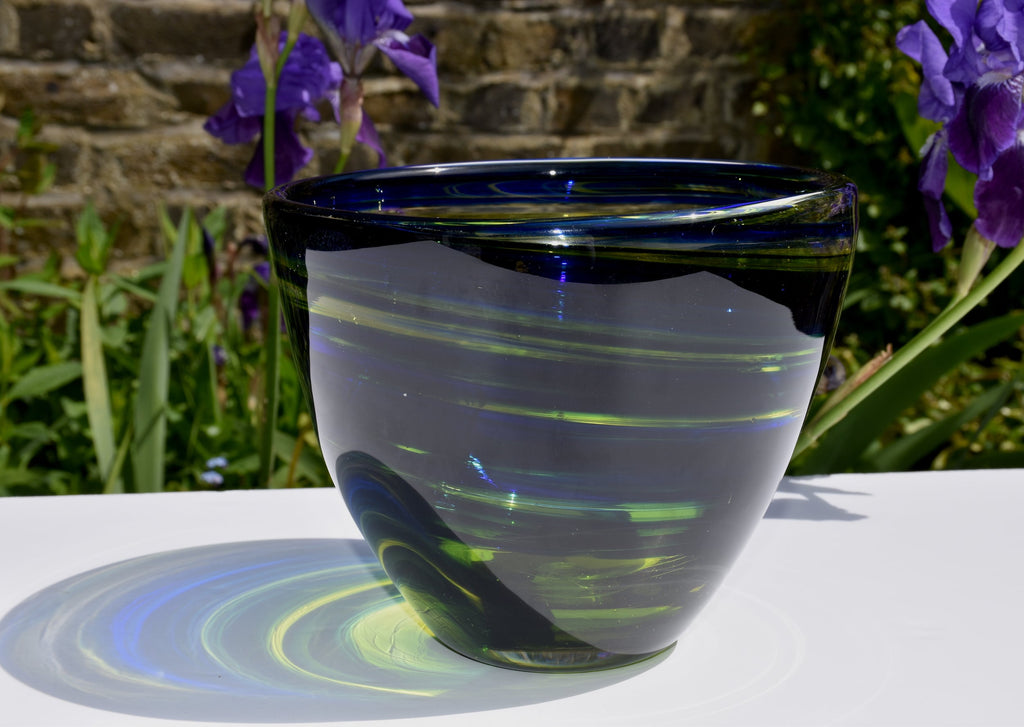 Blue Horizon Glass Bowl - Corley Studio Shop
