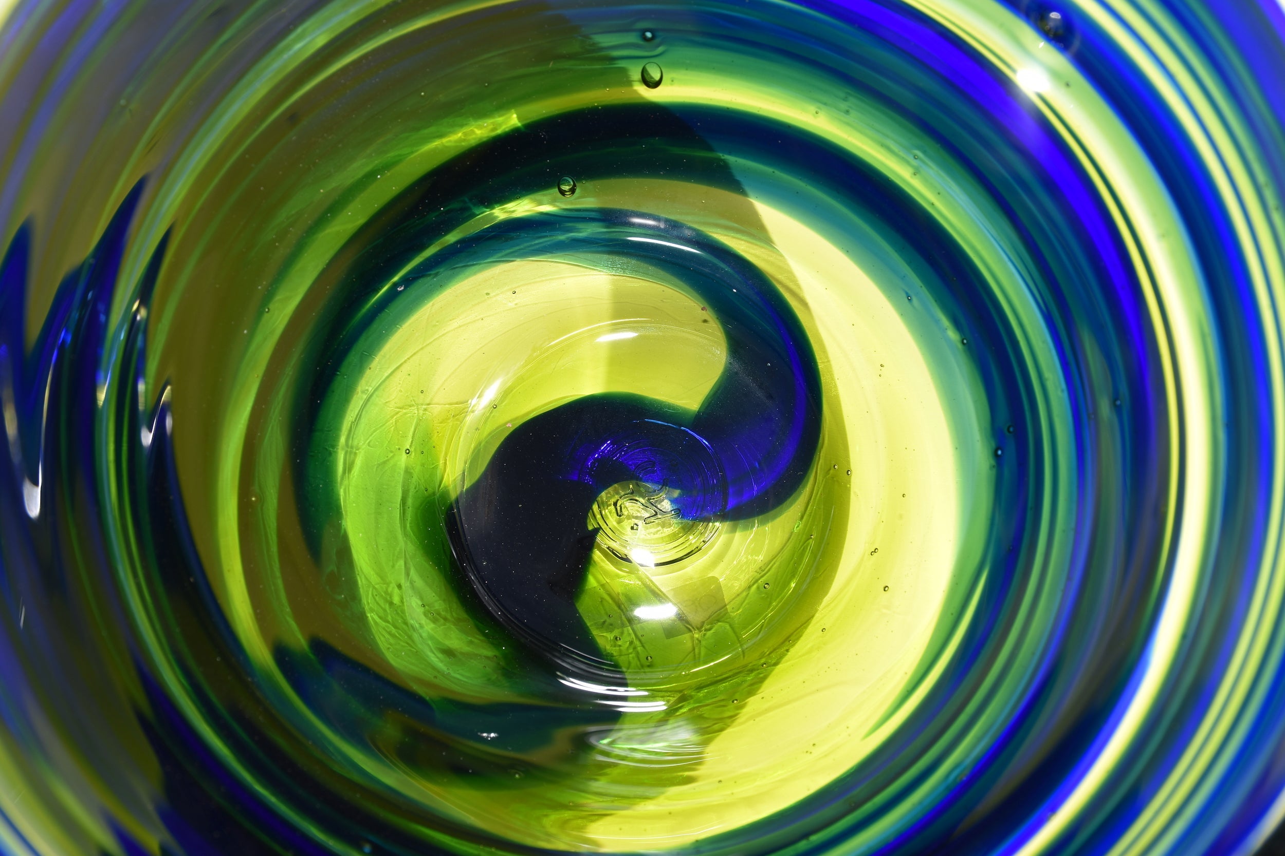 Blue Horizon Glass Bowl - Corley Studio Shop