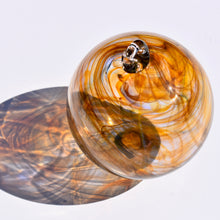 Load image into Gallery viewer, Orange Wispy Glass Bauble
