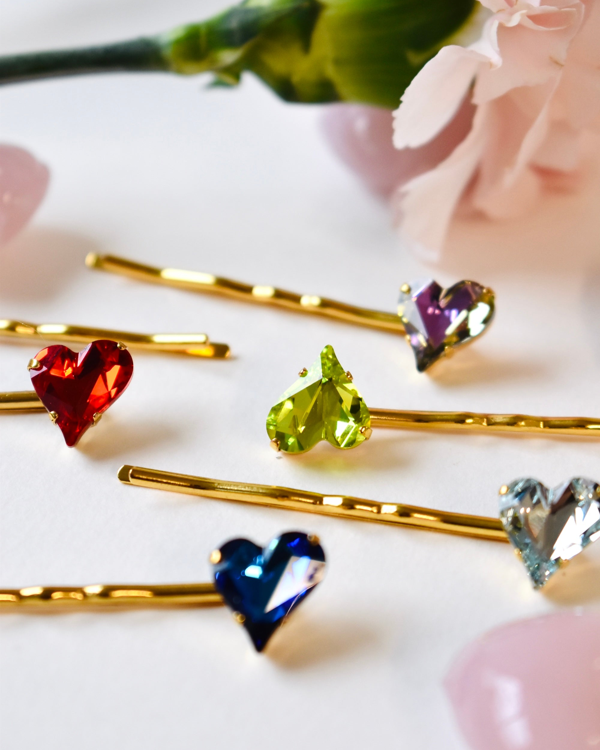Crystal Heart Hair Grip