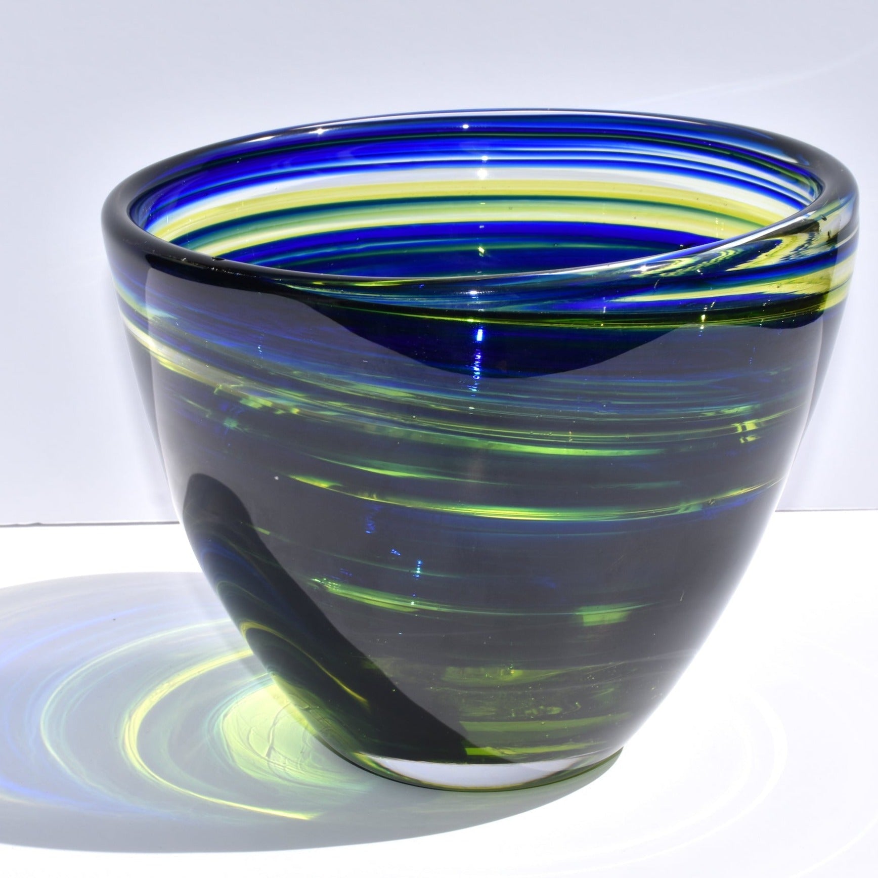 Blue Horizon Glass Bowl - Corley Studio Shop