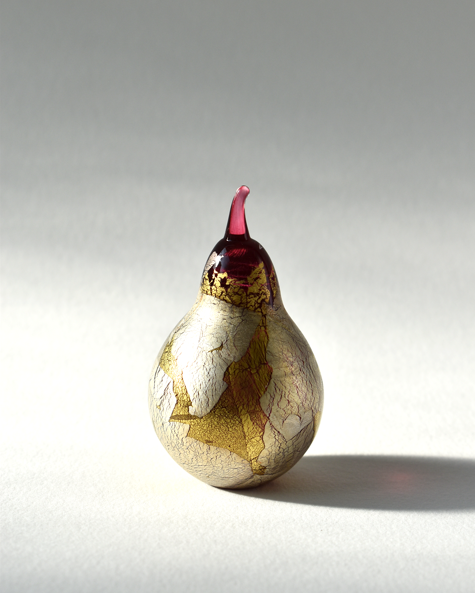 Blown glass pear