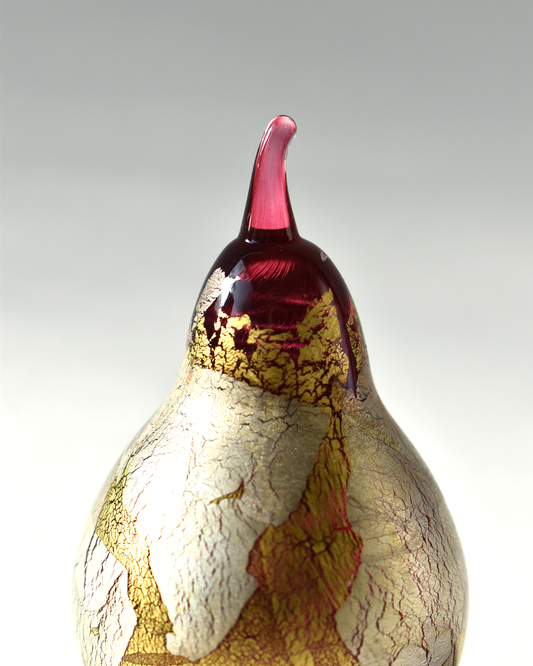 Gold & Silver Leaf Cranberry Pear (S)