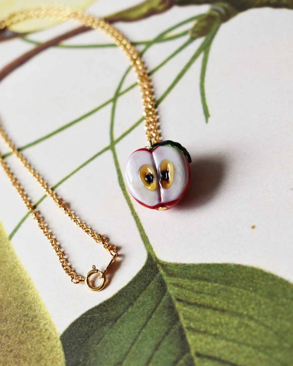 'Little Red Apple' Necklace