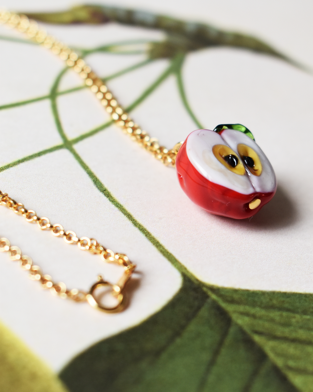 'Little Red Apple' Necklace