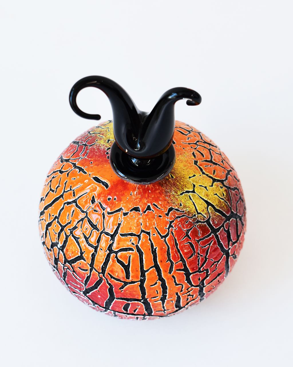 Firecracker 'Crizzle' Glass Scent Bottle
