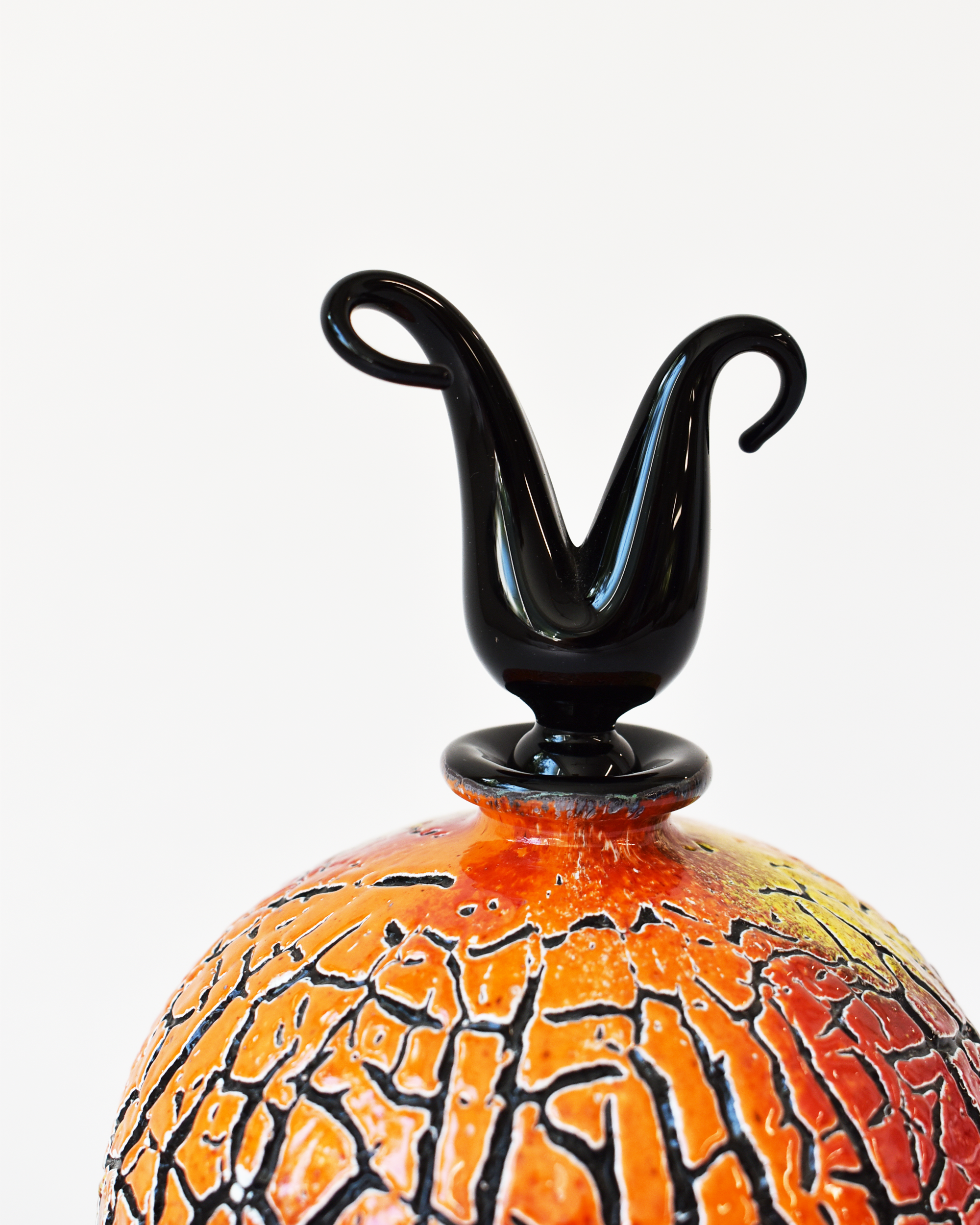 Firecracker 'Crizzle' Glass Scent Bottle