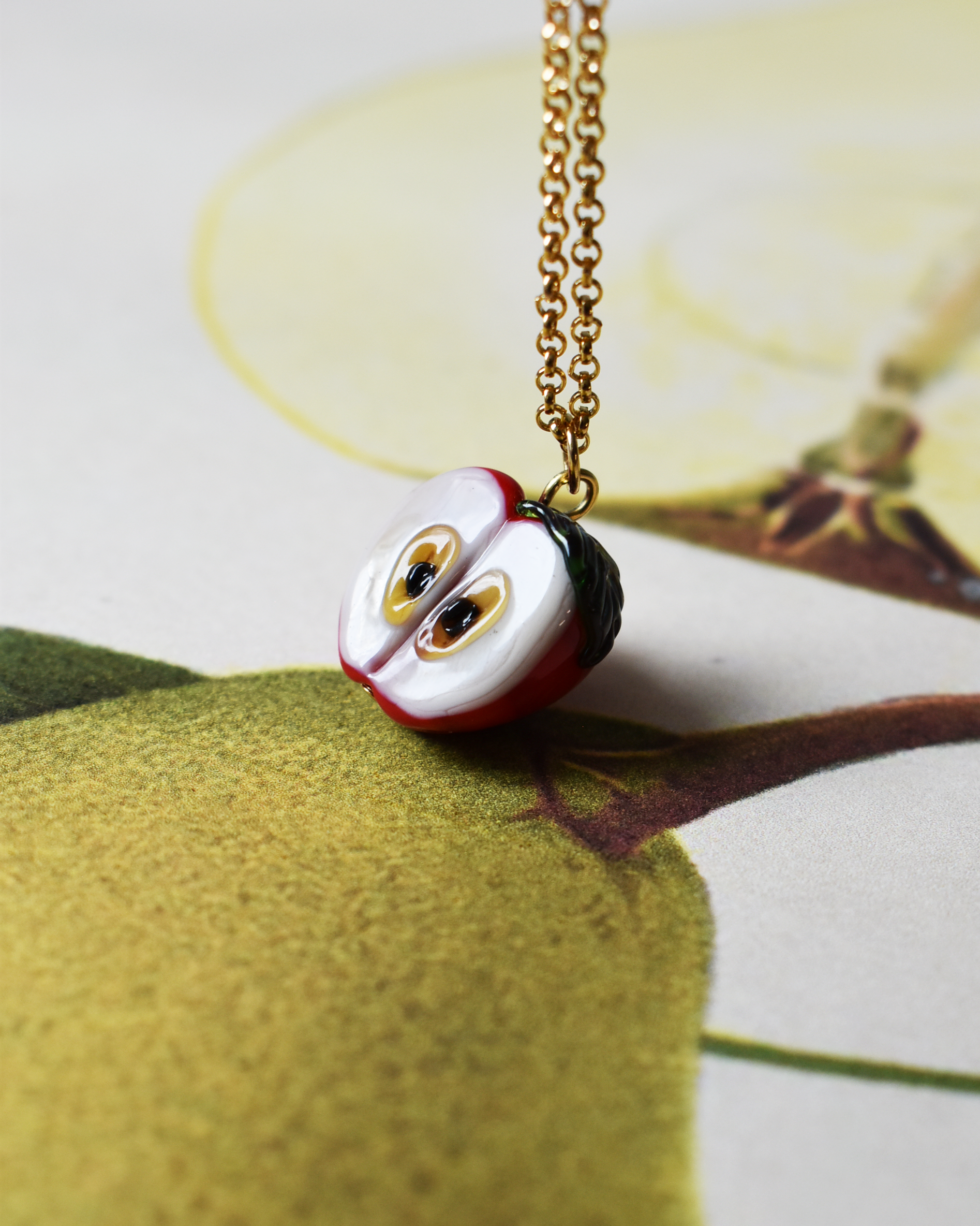 'Little Red Apple' Necklace