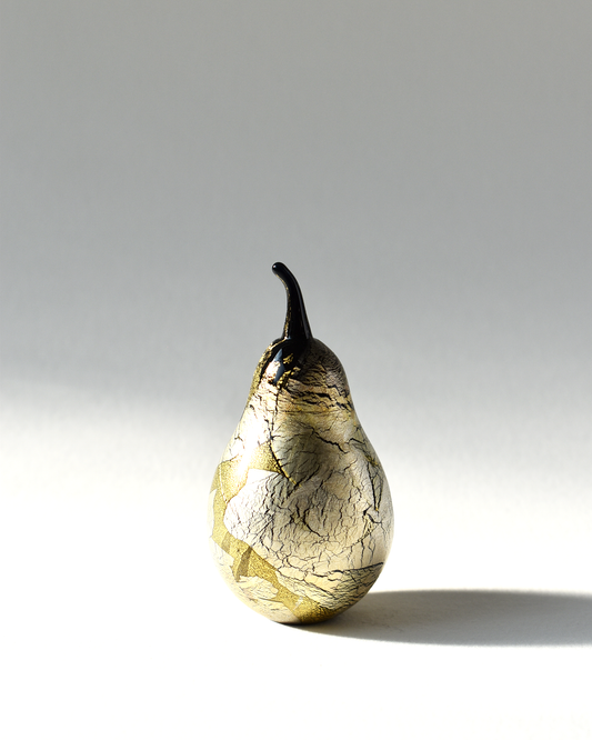 Gold & Silver Leaf Black Pear (S)