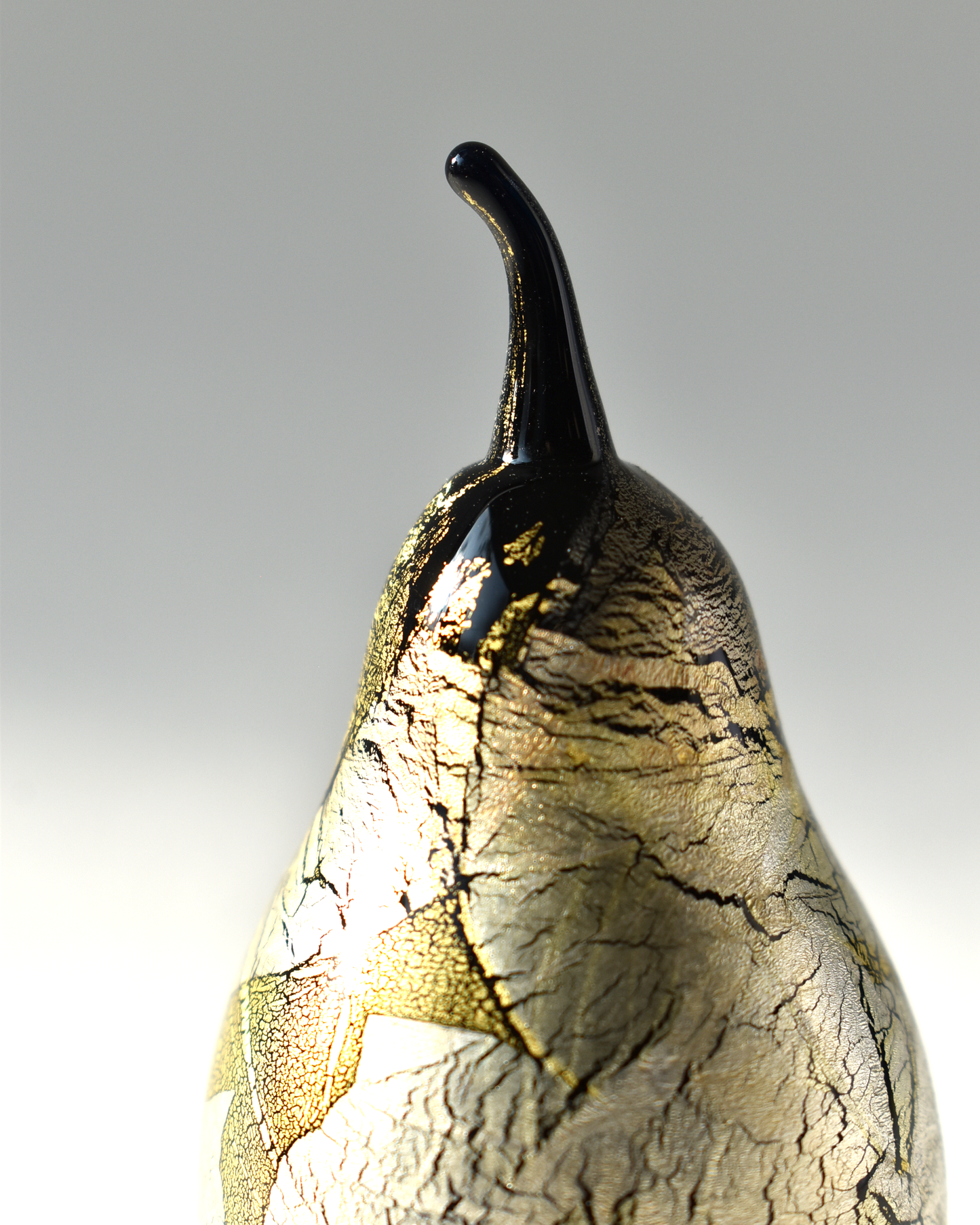 Gold & Silver Leaf Black Pear (S)