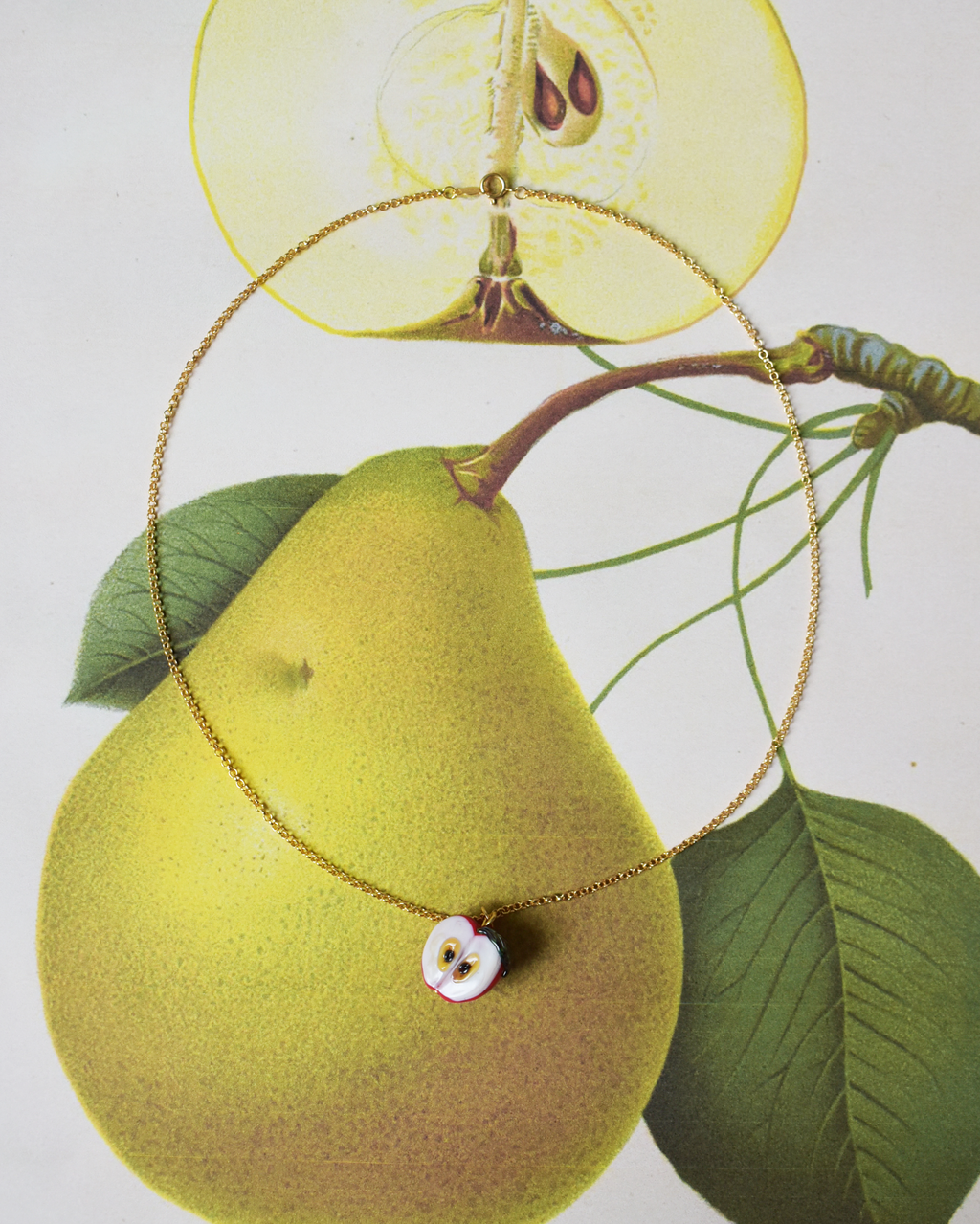 'Little Red Apple' Necklace