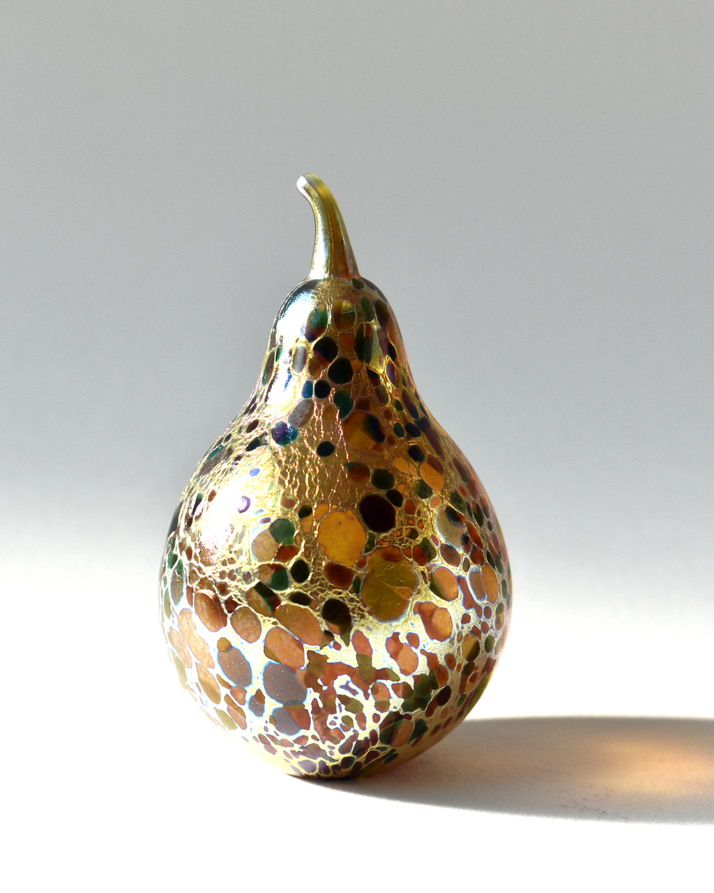 'Goldberry' Golden Blown Glass Pear