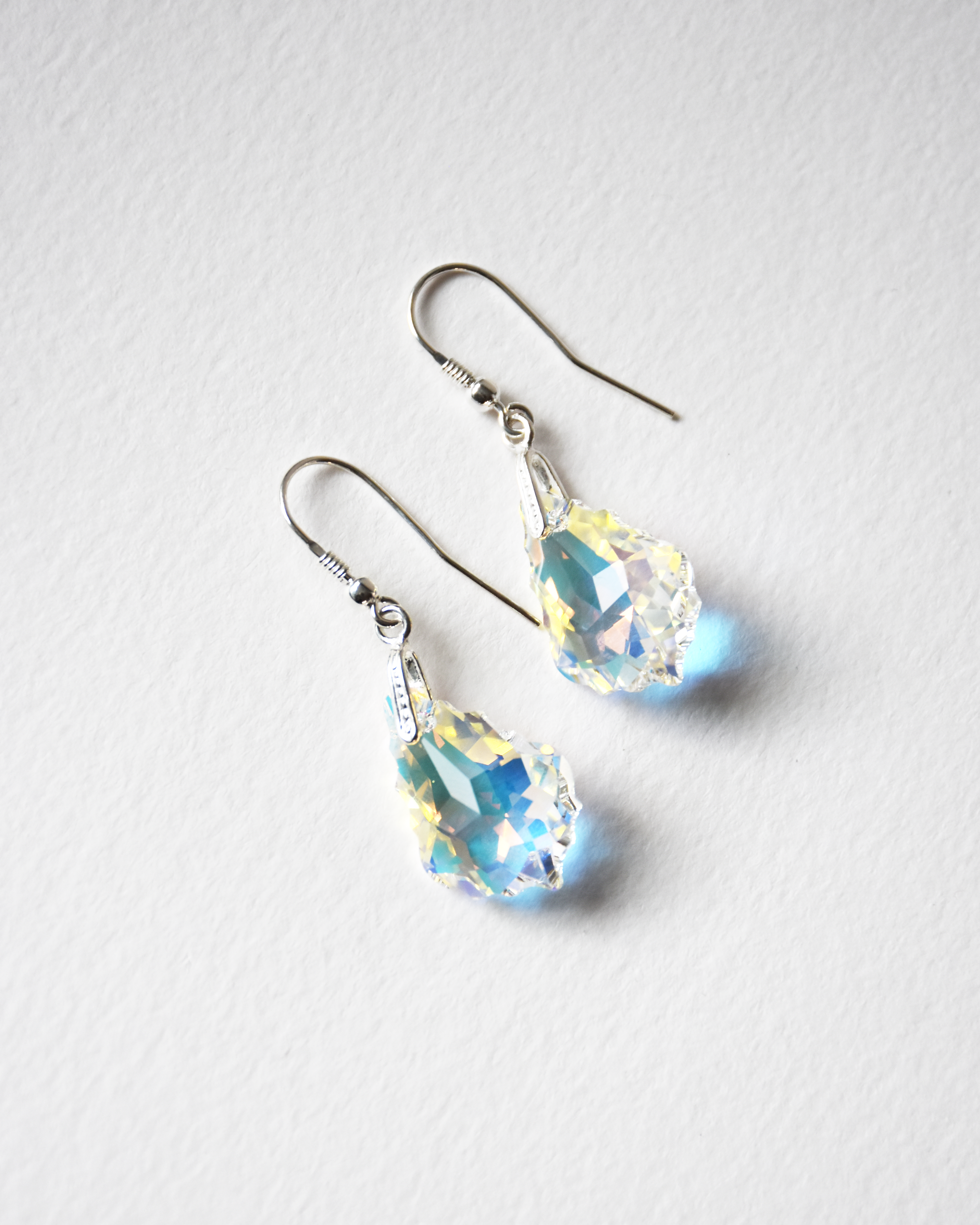 Iridescent Baroque Crystal Earrings