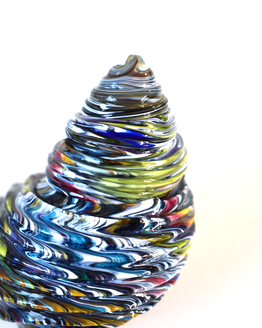 Conical Multicolour Glass Shell (L)