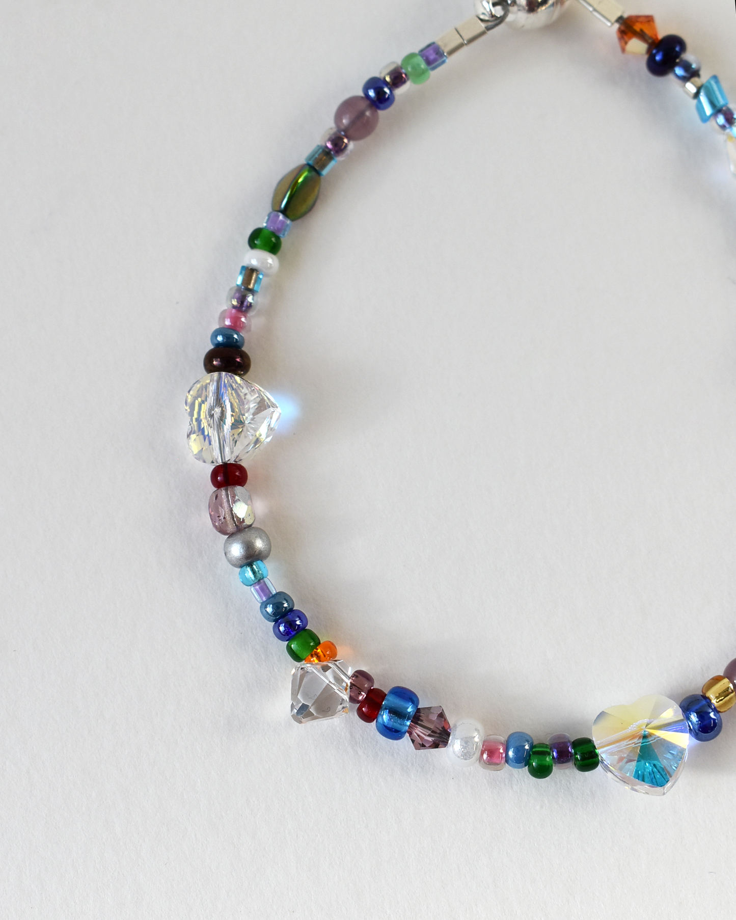 Shimmering Rainbow Seed Bead Bracelet