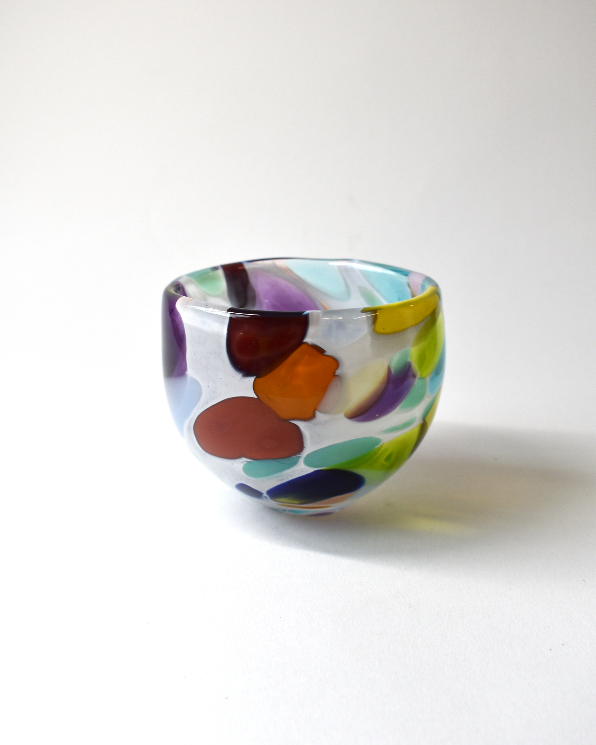 "Bold & Beautiful" Blown Glass Nut Bowl (S)