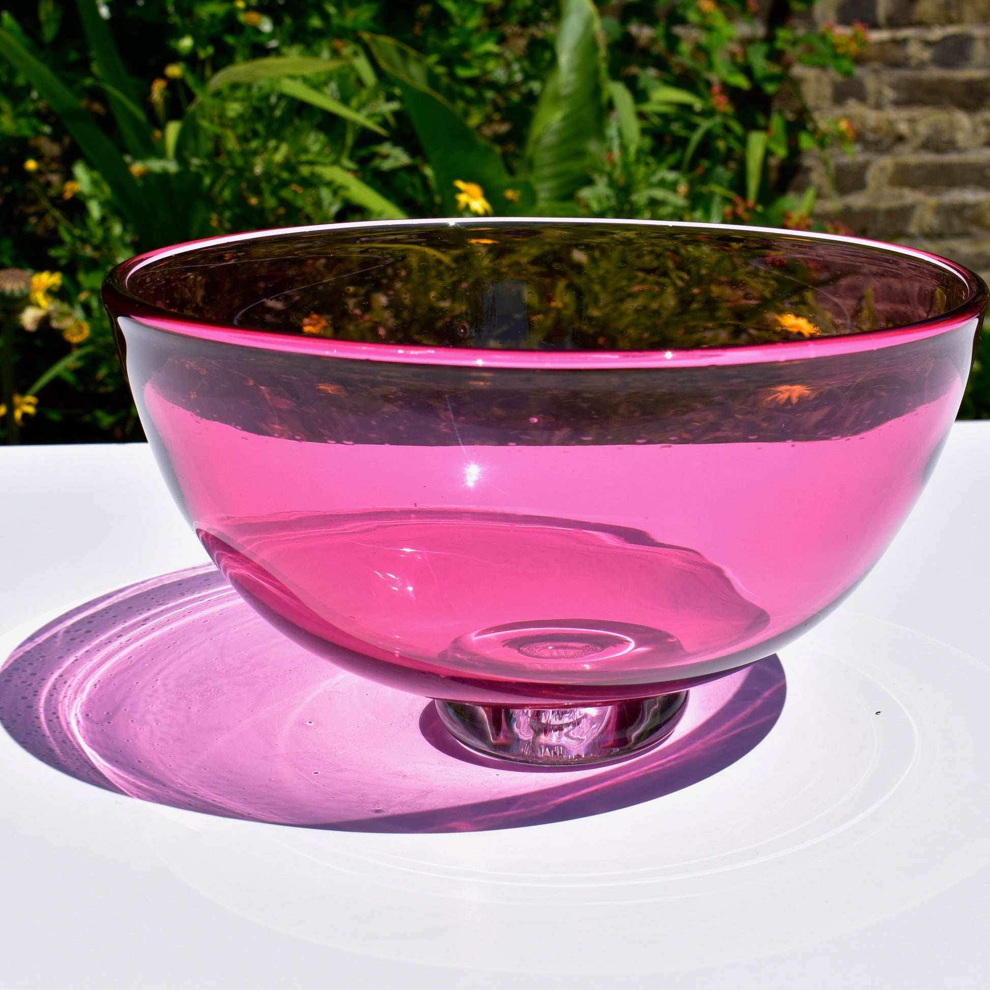 Rich Ruby Large Glass Bowl - Corley Studio Shop