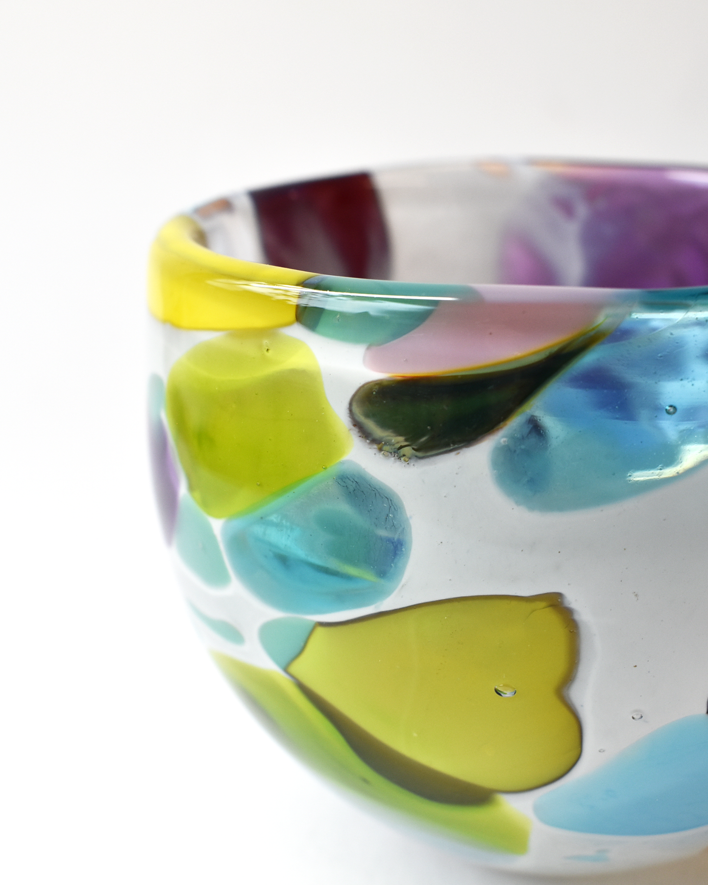 "Bold & Beautiful" Blown Glass Nut Bowl (S)