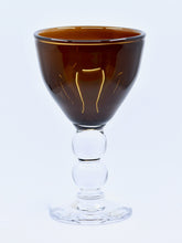 Load image into Gallery viewer, Rich Amber Glass Goblet
