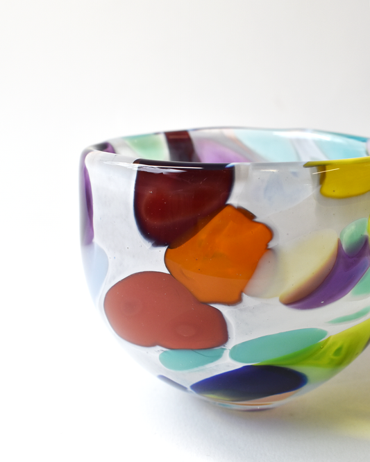 "Bold & Beautiful" Blown Glass Nut Bowl (S)