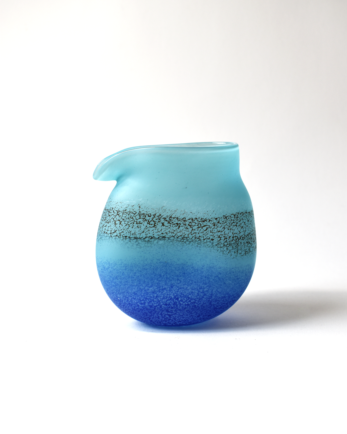 Handblown "Coastal" Glass Clutch Vase
