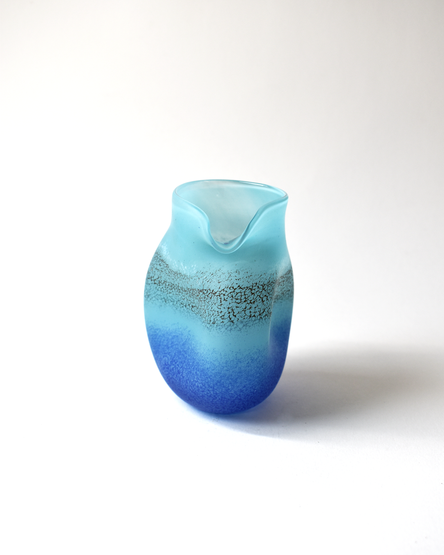 Handblown "Coastal" Glass Clutch Vase