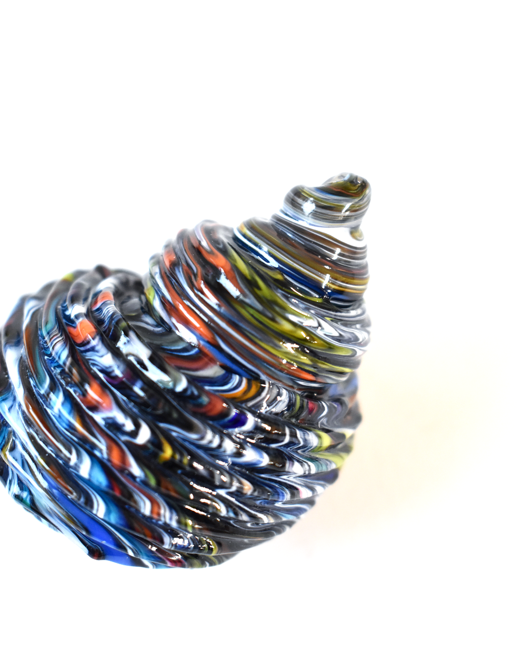 Conical Multicolour Glass Shell (S)