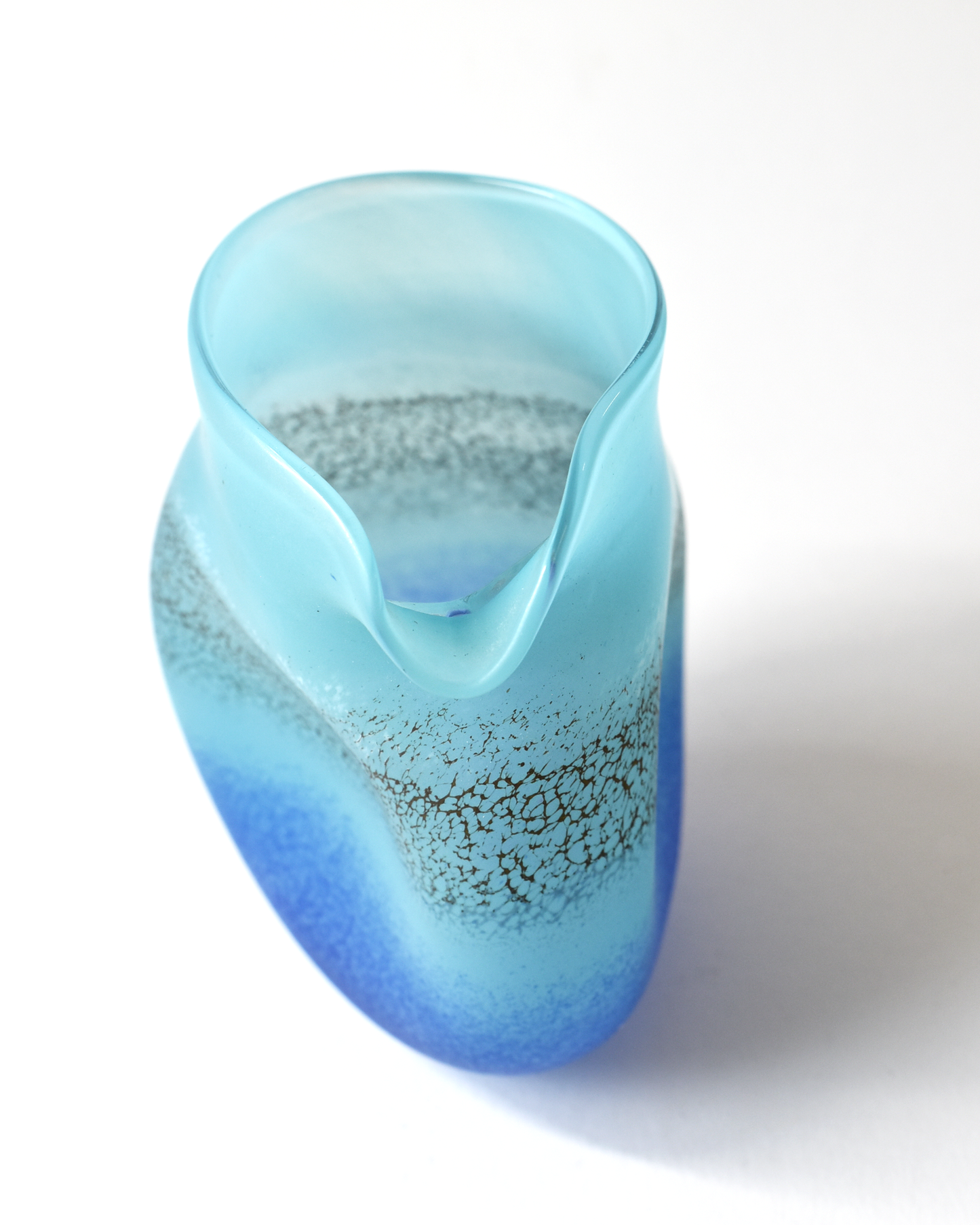 Handblown "Coastal" Glass Clutch Vase