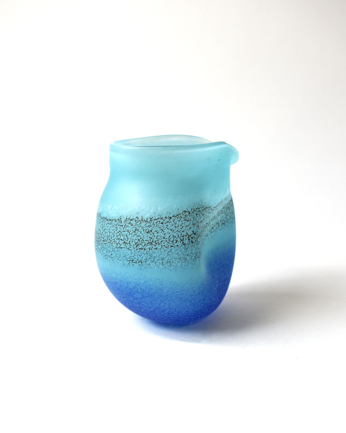 Handblown "Coastal" Glass Clutch Vase