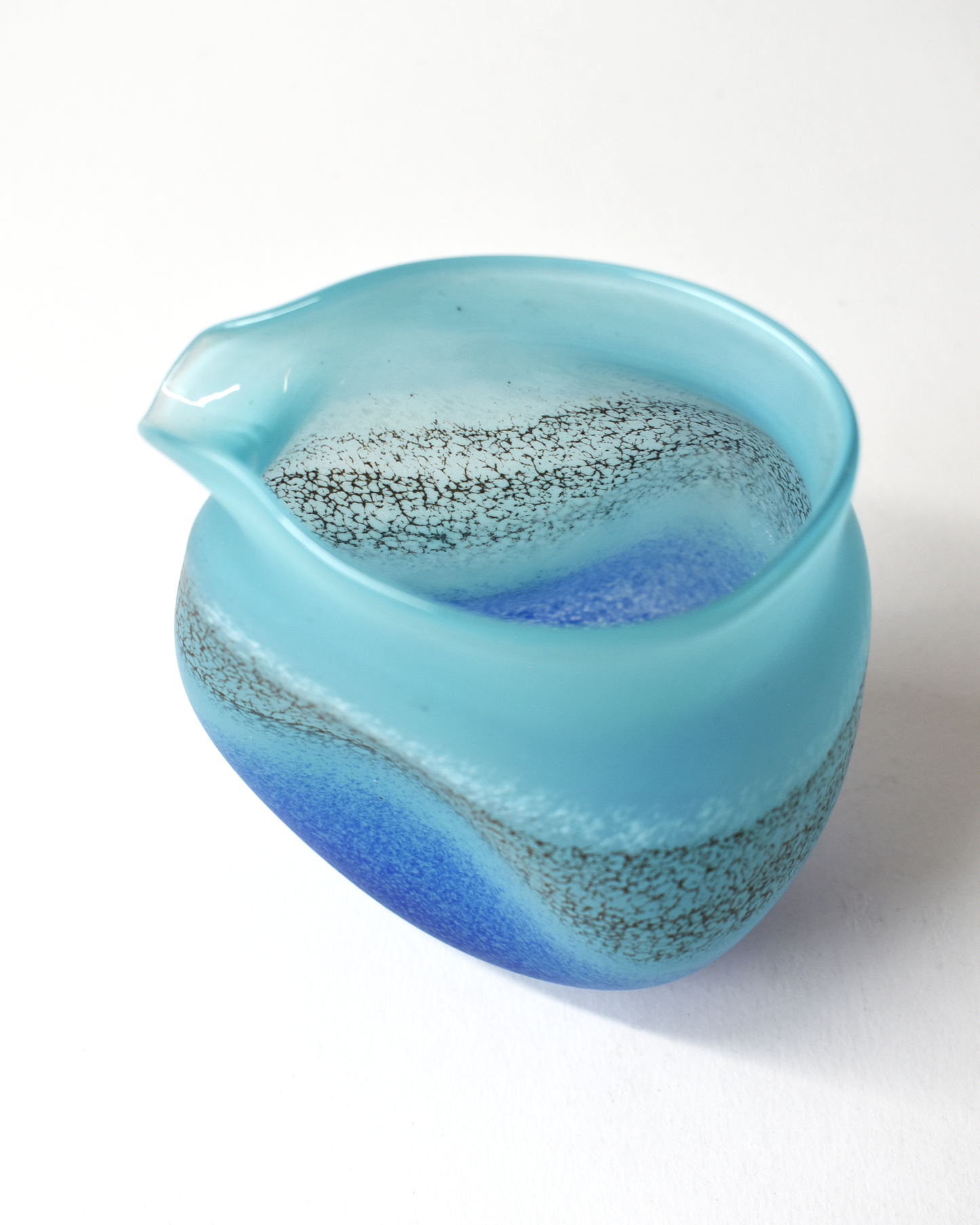 Handblown "Coastal" Glass Clutch Vase