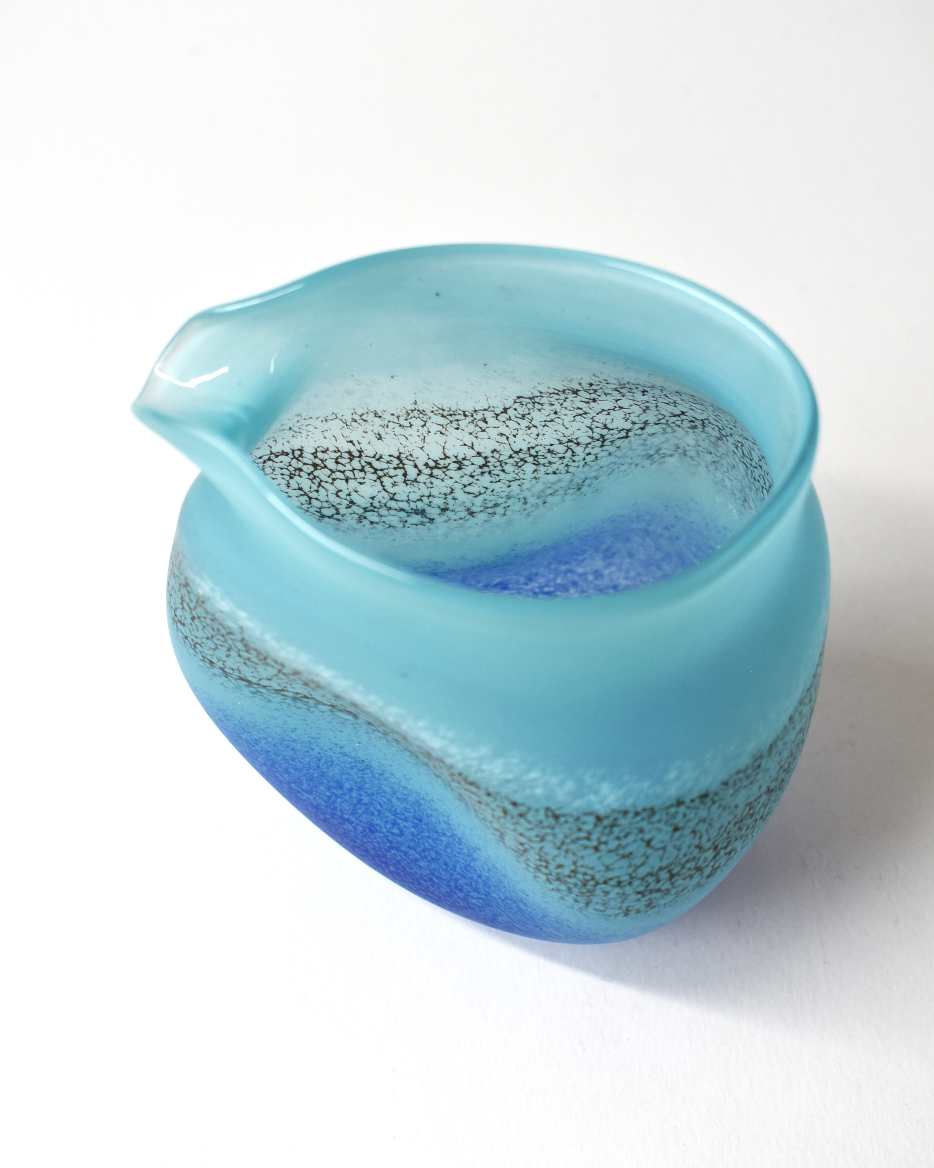 Handblown "Coastal" Glass Clutch Vase