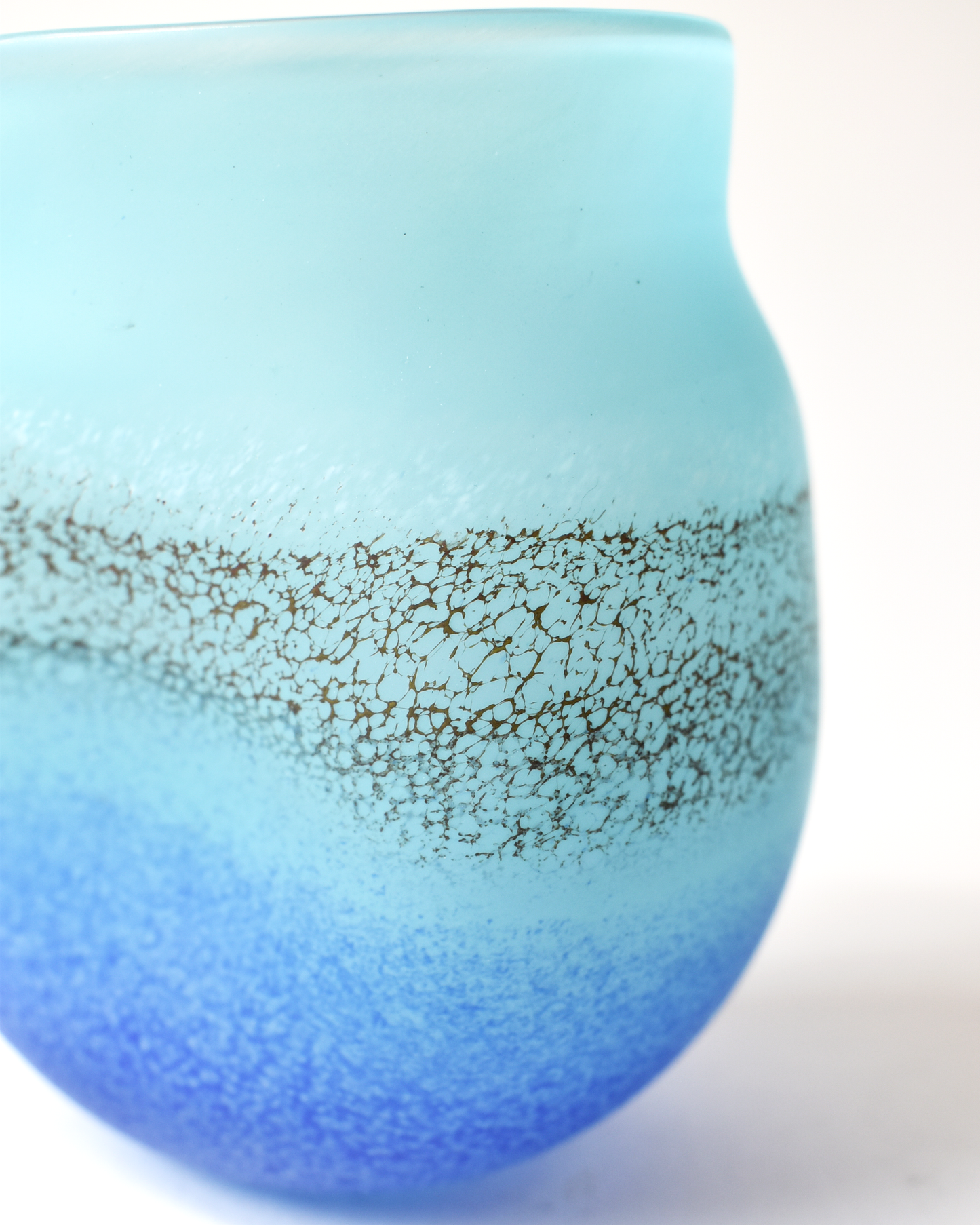 Handblown "Coastal" Glass Clutch Vase