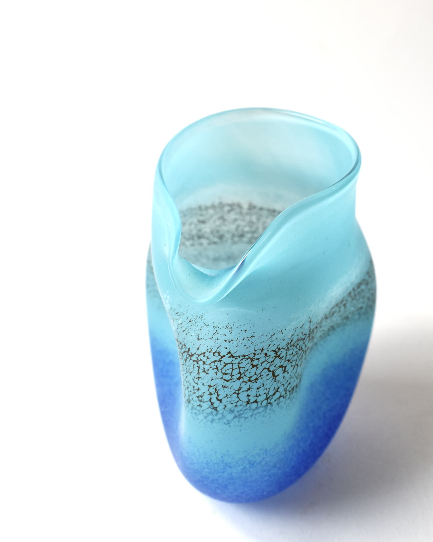Handblown "Coastal" Glass Clutch Vase
