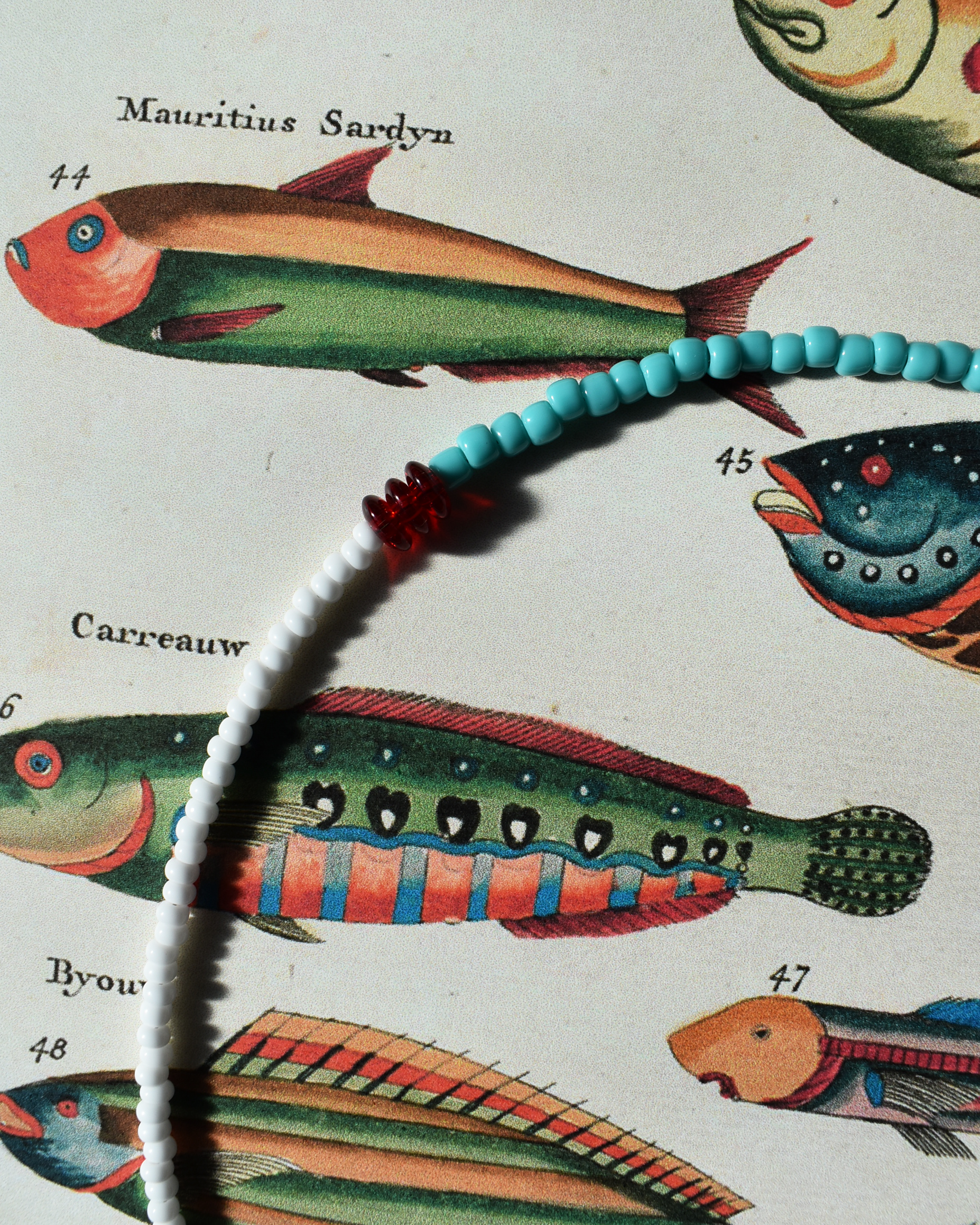 'The Harbour Catch' Fish Bead Necklace
