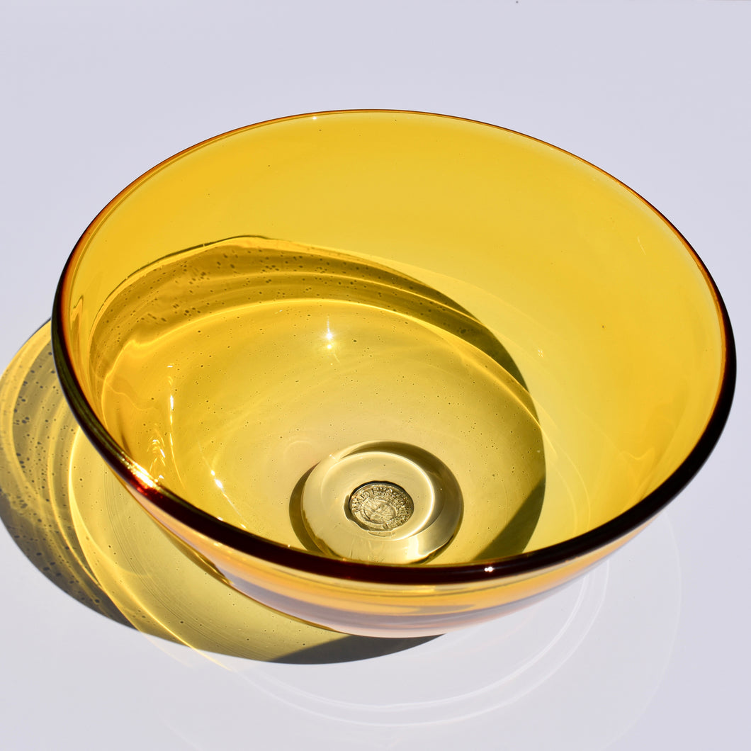 Golden Amber Large Bowl