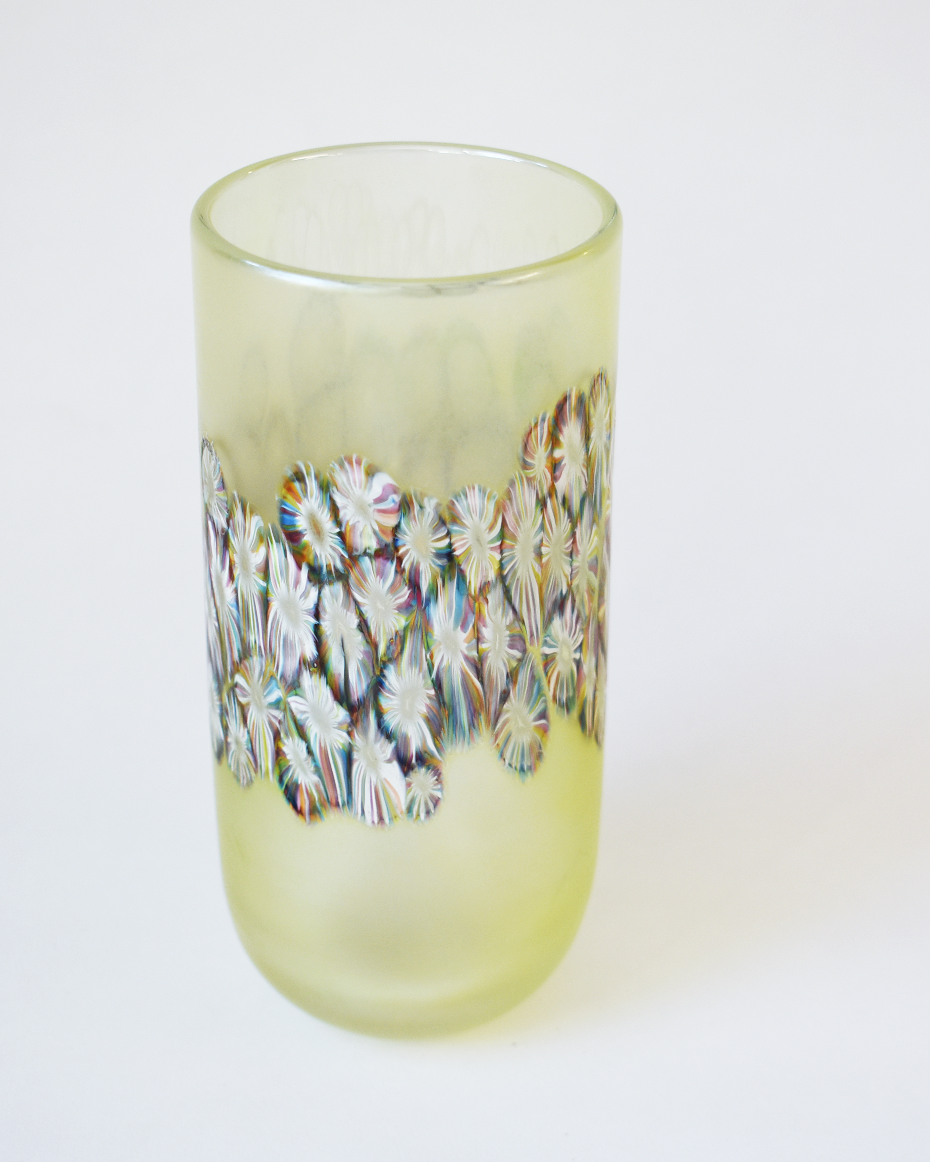 Pale Lime Flotsam Cylindrical Vase