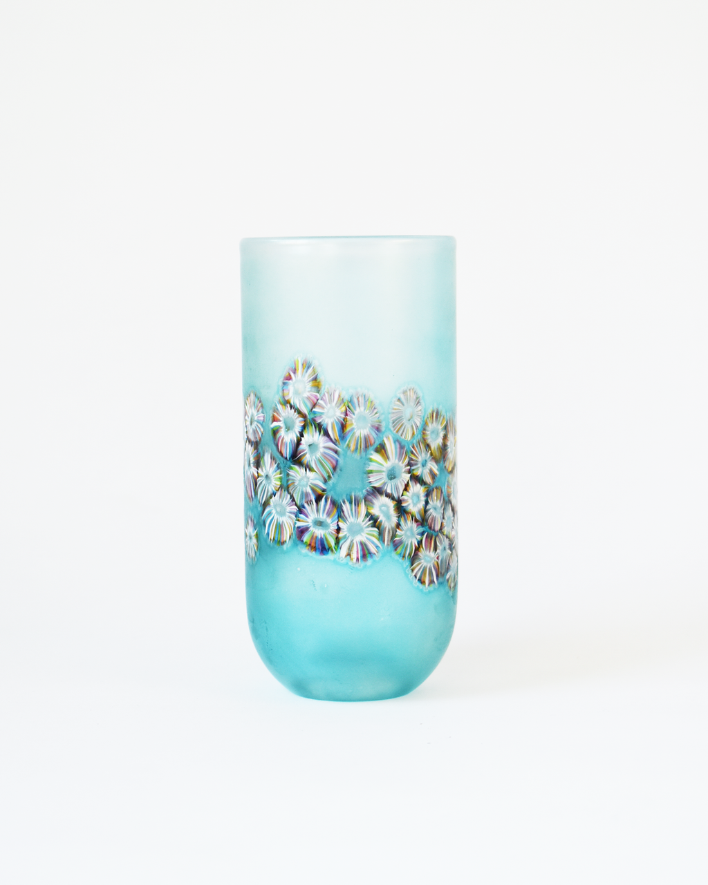 Aqua Flotsam Cylindrical Vase