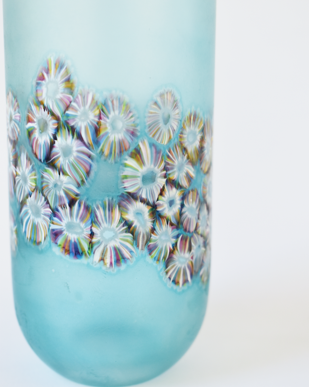 Aqua Flotsam Cylindrical Vase