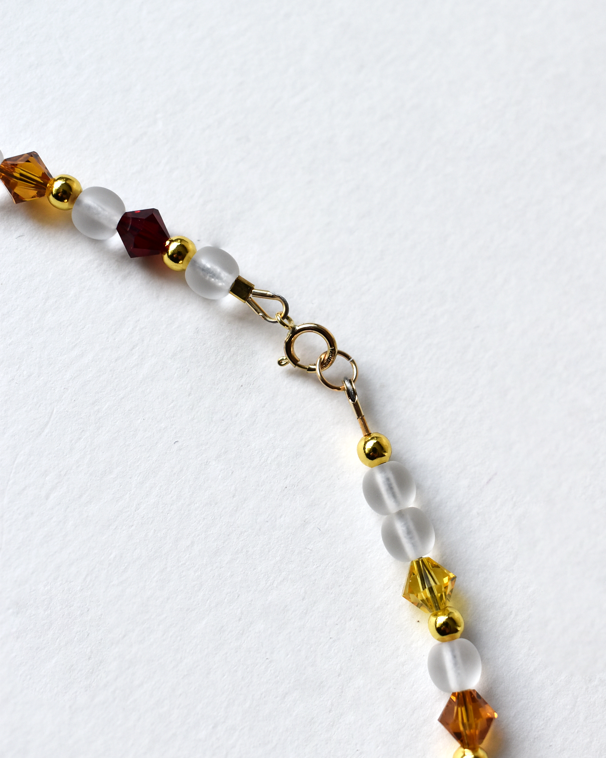 'Frosted Rainbow' Short Beaded Necklace