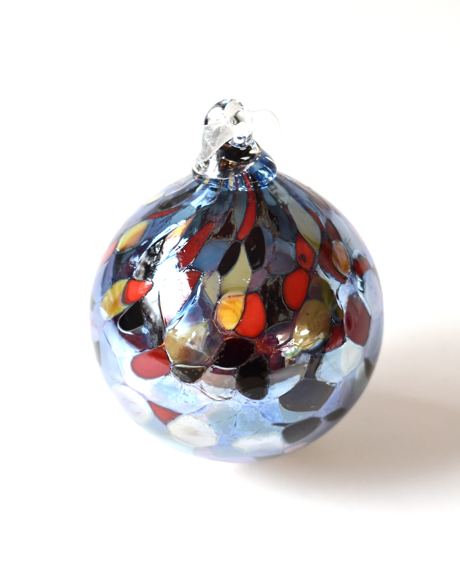 Metallic "Carnival Confetti" Glass Bauble