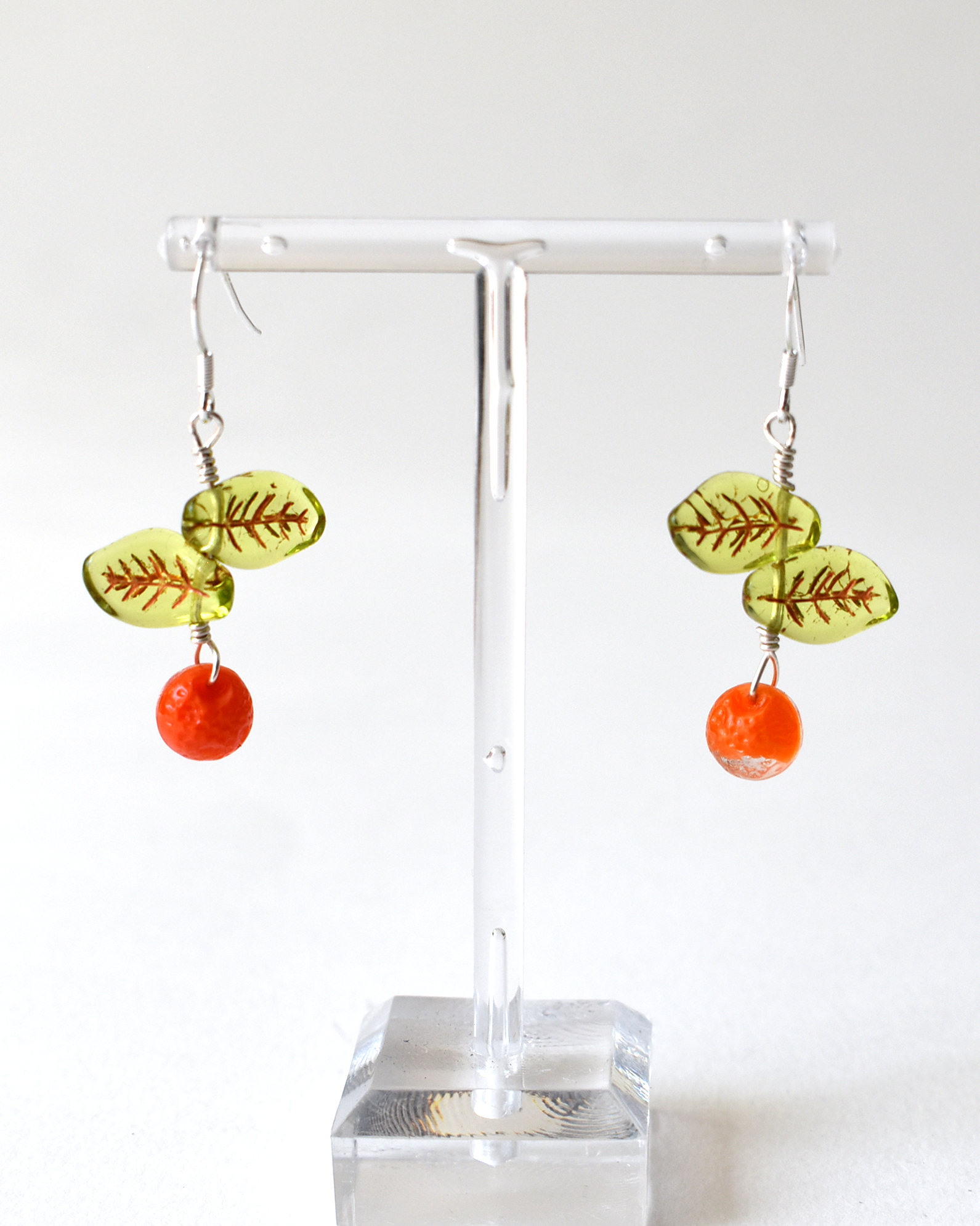 'Summer Oranges' Drop Hook Earrings