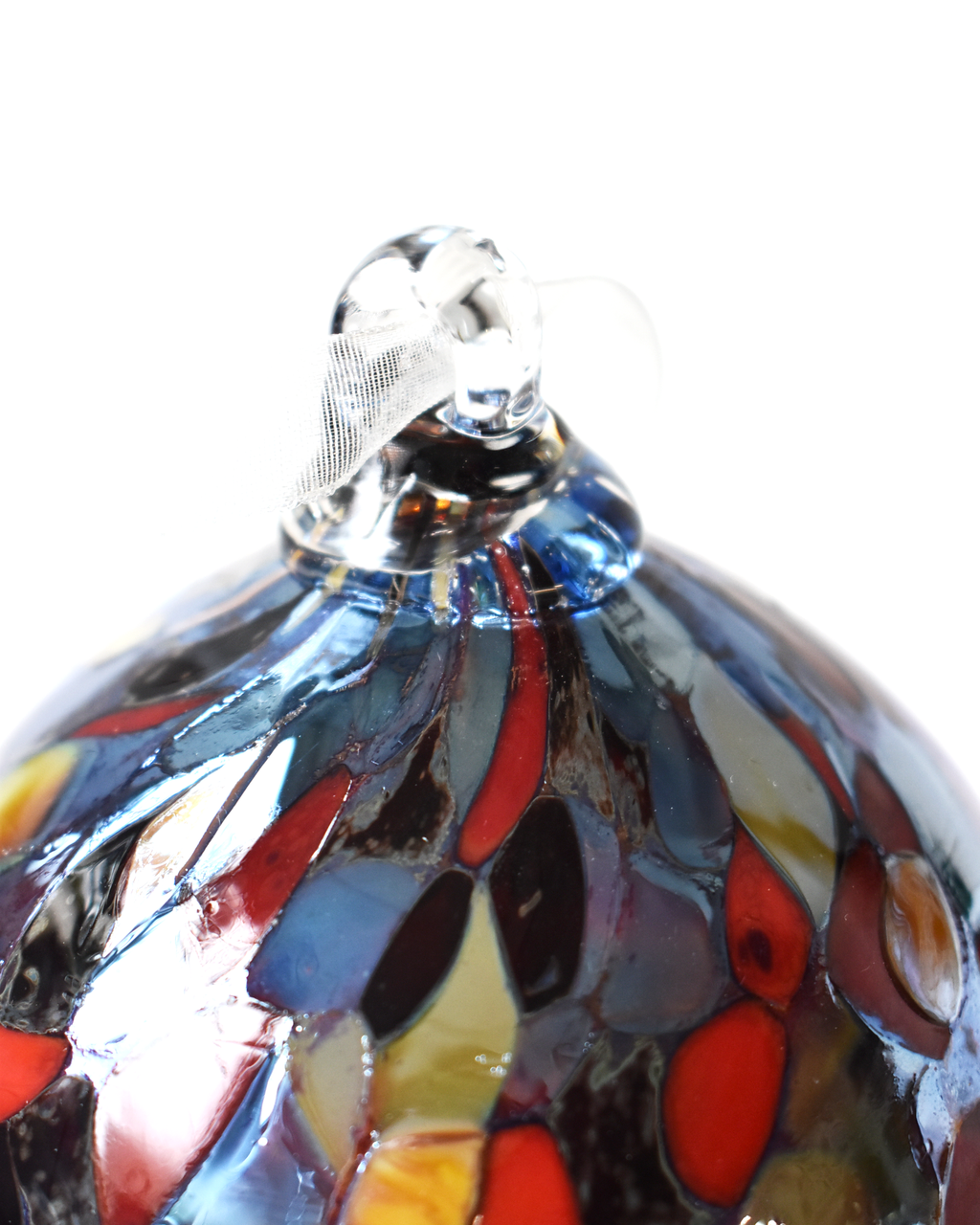 Metallic "Carnival Confetti" Glass Bauble