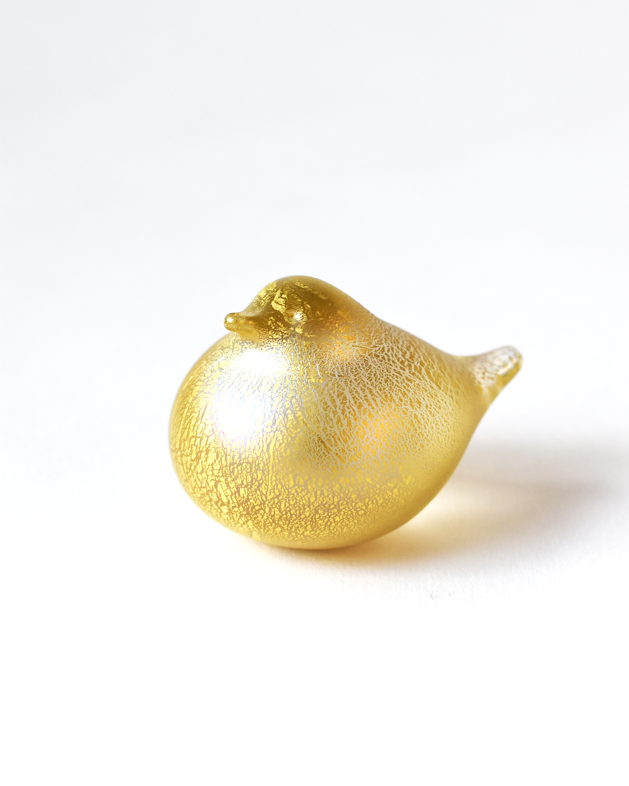 Matt Gold Leaf Nesting Bird