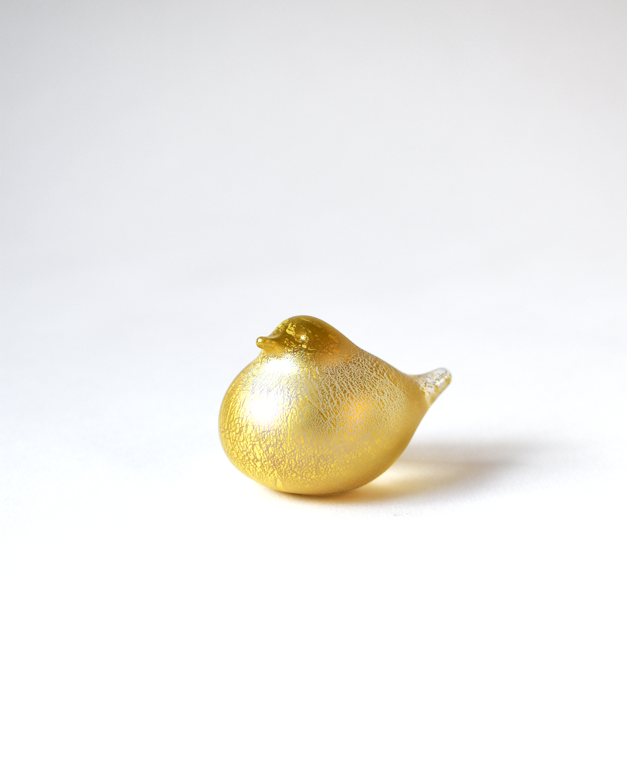 Matt Gold Leaf Nesting Bird