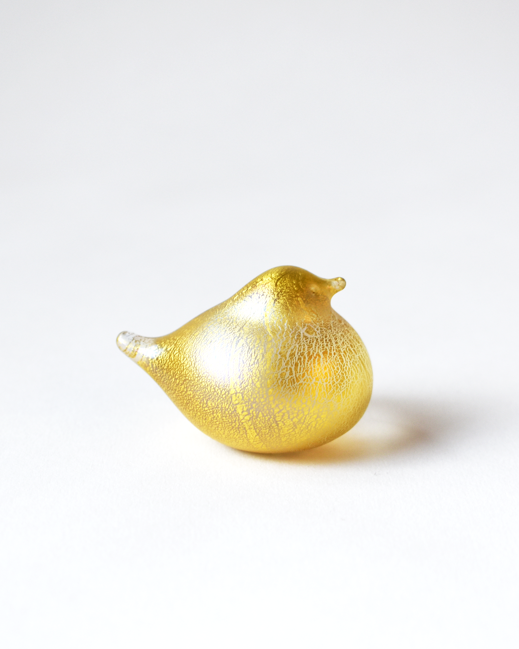 Matt Gold Leaf Nesting Bird