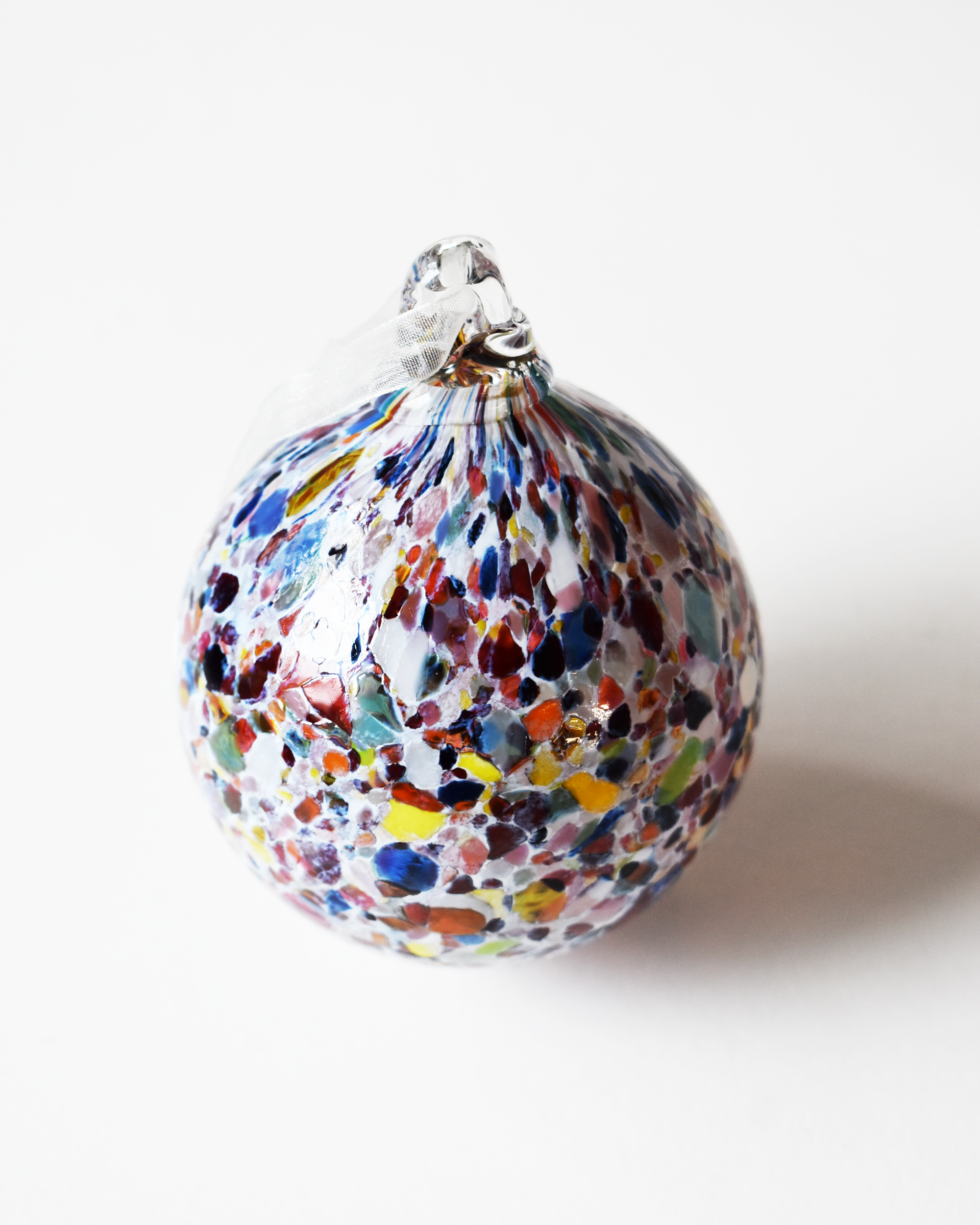 Colourful “Gaudi” Confetti Mouthblown Glass Bauble